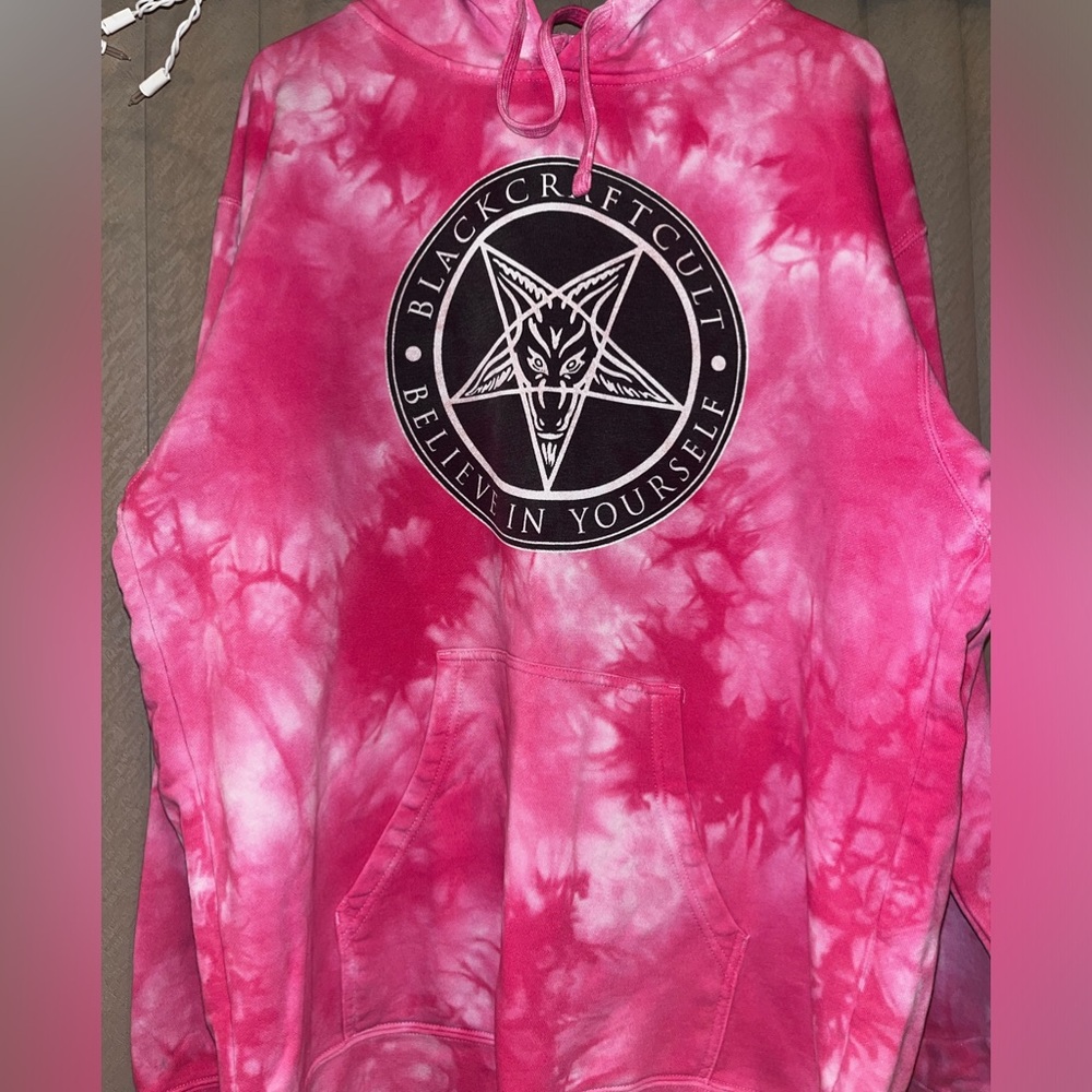 BlackCraft Cult Pink Tie Dye Hoodie